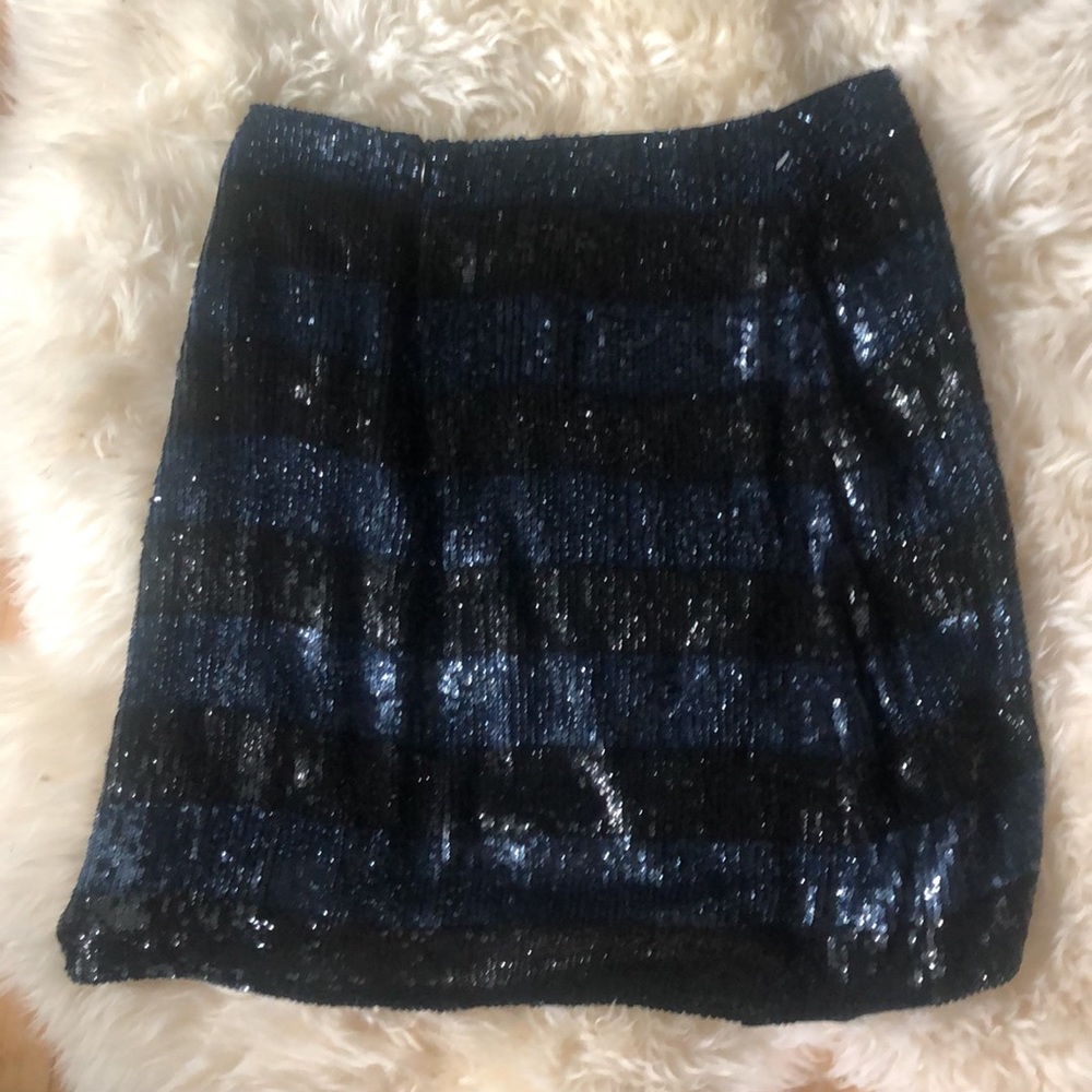 Vintage Emporio Armani Silk Sequin Mini-Skirt - Picture 7 of 14